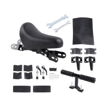 Front Mounted Bicycle Seats with Handlebars and Foot Pedals for Kids Children Bicycle Frame Quick Release