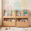 Houten kinderboekenkast met uitschuifbare lade 1