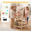 Kindertekentafel met magnetisch whiteboard en knikkerbaan 1
