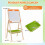 2-in-1 kindertekentafel met magnetisch whiteboard en schoolbord 1