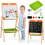2-in-1 kindertekentafel met magnetisch whiteboard en schoolbord 8