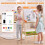 2-in-1 kindertekentafel met magnetisch whiteboard en schoolbord 5