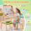 2-in-1 kindertekentafel met magnetisch whiteboard en schoolbord 6