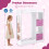 Kinderverkleedkast met spiegel en planken – Wit 3