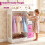 Kinderverkleedkast met spiegel en planken – Wit 4