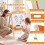 2-in-1 kindertekentafel met magnetisch whiteboard en schoolbord 3