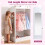 Kinderverkleedkast met spiegel en planken – Wit 5