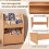Houten kinderboekenkast met uitschuifbare lade 4