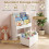 Kinderboekenkast met uitschuifbare lade – wit 7