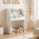 Kinderboekenkast met uitschuifbare lade – wit 3