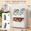 Kinderboekenkast met uitschuifbare lade – wit 5
