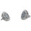 5 pcs 10 mm  Magnetic Clasp Rhinestone Silver 3