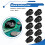 10pcs Black Round Button Battery Holder Case for CR2032 2016 2025 10