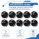 10pcs Black Round Button Battery Holder Case for CR2032 2016 2025 9