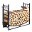 Metal Firewood Rack with Tool Set, Black, 85 x 33 x 77 cm 1