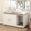 Wooden Cat Litter Box Enclosure with Scratching Board 8