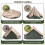 Waterproof Bell Tent with Stove Jack, Mesh Windows, Green 8