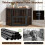 Corner Dog Crate & TV Stand with Adjustable Bowl Rack 4