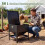 Large Capacity Black Chicken Feeder, Galvanized Metal 6