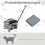 Rolling Pet Carrier with Telescopic Handle and Wheels 8