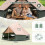 Waterproof Bell Tent with Stove Jack, Mesh Windows, Green 6