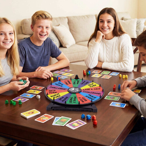 20" Spin Wheel with Blackboard Marker, Multicolor 1