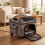 Rolling Pet Carrier with Telescopic Handle and Wheels 7