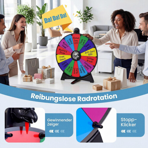 20" Spin Wheel with Blackboard Marker, Multicolor 2
