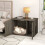 Wooden Cat House & Litter Box Enclosure with Divider 6