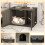 Wooden Cat House & Litter Box Enclosure with Divider 5