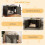 Wooden Cat House & Litter Box Enclosure with Divider 7