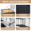 Modular XXL Cat Enclosure with Hammock, Black, 144x144x142 cm 3