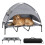 Elevated Dog Bed with Canopy, Grey, Outdoor & Indoor Use 2