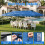 10 x 20 FT Pop Up Canopy Tent with 6 Sidewalls, Blue 1