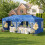 10 x 20 FT Pop Up Canopy Tent with 6 Sidewalls, Blue 8