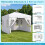 10x10 FT Waterproof Pop Up Canopy Tent with Sidewalls 2