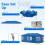 10 x 20 FT Pop Up Canopy Tent with 6 Sidewalls, Blue 4