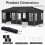10 x 20 FT Pop Up Canopy Tent with 6 Sidewalls, Adjustable Height 8