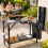 Folding Camping Table with Stainless Steel Top & Spice Rack 4