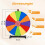 60cm Tabletop Prize Wheel with Stand - 12 Slots, Multi-Color 4