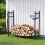 Metal Firewood Rack with Tool Set, Black, 85 x 33 x 77 cm 4