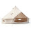 Waterproof Bell Tent with Stove Jack, Mesh Windows, Beige 3