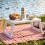 White Folding Bed Tray with Tablet Slot - 59.5 x 39.5 cm 4