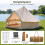 Waterproof Bell Tent with Stove Jack, Mesh Windows, Beige 6