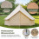 Waterproof Bell Tent with Stove Jack, Mesh Windows, Beige 7
