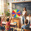 60cm Tabletop Prize Wheel with Stand - 12 Slots, Multi-Color 6