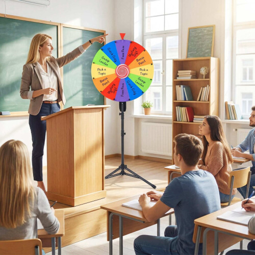 60 cm Adjustable Spinning Wheel with Stand and Accessories 1