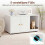 Wooden Cat Litter Box Enclosure with Scratching Board 4