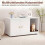 Wooden Cat Litter Box Enclosure with Scratching Board 5