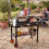 Folding Grill Cart for 17/22 Inch Griddles, Black Steel 1